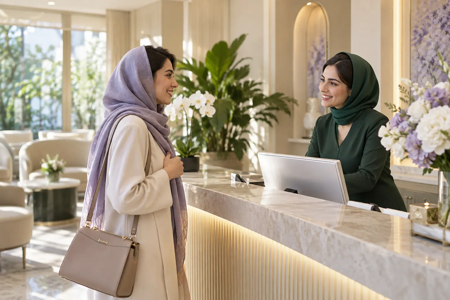 همراهی و پشتیبانی مراجعین